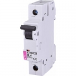 Автоматичний вимикач ETIMAT 10 1p D 4А (10 kA), ETI (Словенія) 2151710