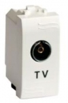 Розетки ТВ (універсальна), 40-2200 МГц, згасання < 10 дБ, білий, 1 мод., 76721B, серія Brava, ДКС