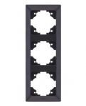 Рамка 3-на вертикальная ARAS черный, NE-AD, 93-24-71