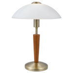 Настольная лампа/1х60W E14 темна бронза/орех 