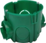 Коробка установочная, для сплошных стен (бетон), усиленная, круглая д.65х45 мм, негорючая, UEA