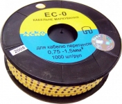 Маркер кабельный ЕС-0,75-1,5 мм 