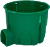 Коробка установочная, для сплошных стен (бетон), круглая д.65х45 мм, негорючая, UEA