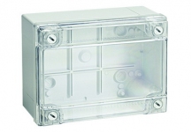 Коробка відгалужувальна з гладкими стінками, прозора кришка, IP56, 240х190х90мм, 54220, DKC