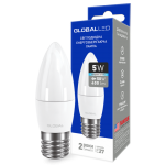 Декоративная лампа LED лампа GLOBAL C37 CL-F 5W яркий свет 220V E27 AP (1-GBL-132) (NEW)