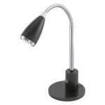 Настольная лампа/1 2,5W GU10 LED черный /хром  