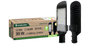 Світильник вуличний світлодіодний ENERLIGHT MISTRAL 30Вт 6500K