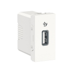 Розетка USB 1 модуль білий
