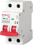 Модульний автоматичний вимикач e.mcb.pro.60.2.B 6 new, 2р, 6A, B, 6кА new