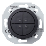 Кнопочный выключатель 4-полюсный 400мA RENOVA черный
