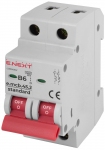 Модульный автоматический выключатель e.mcb.stand.45.2.B6, 2р, 6A, В, 4,5 кА