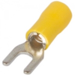 Изолированный наконечник вилочный e.terminal.stand.sv.2.5.yellow 1.5-2.5 кв.мм, желтый (упаковка)
