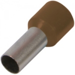 Изолированный наконечник втулочный e.terminal.stand.e10-12.brown 10,0 кв.мм, коричневий (упаковка)