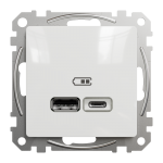 USB розетка тип A+C 2,4A Білий Sedna Design Schneider Electric SDD111402