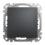 Одноклавишный выключатель, Черный, Sedna Design&Elements,SDD114101 Schneider Electric