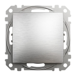 Двухклавишный переключатель, Sedna Design & Elements, матовый алюминий, SDD170108, Schneider Electric