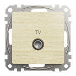 TV-розетка, Sedna Design & Elements, Береза - імітація дерева, SDD180471 Schneider Electric