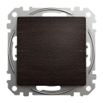 Одноклавишный Кнопочный выключатель, Sedna Design & Element, Венге-имитация дерева, SDD181111, Schneider Electric