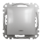 Одноклавишный переключатель с подсветкой Алюминий Sedna Design Schneider Electric SDD113106L