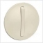 Лицьова панель для вимикача на 2 напрямки тонкий, колір білий, Legrand Celiane