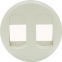 Лицьова панель для розетки акустична подвійна, колір білий, Legrand Celiane
