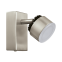 Бра/1 6W LED нікель-мат/чорний 