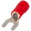 Изолированный наконечник вилочный e.terminal.stand.sv.1,25.3,2.red 0.5-1.5 кв.мм, красный (упаковка)