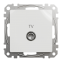 Кінцева TV розетка 4 дБ Білий Sedna Design Schneider Electric SDD111471