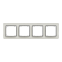 Рамка 4-постовая искусственное белое стекло Sedna Elements Schneider Electric SDD360804