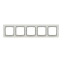 Рамка 5-постовая искусственное белое стекло Sedna Elements Schneider Electric SDD360805