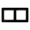 Рамка 2-постовая искусственное черное стекло Sedna Elements Schneider Electric SDD361802
